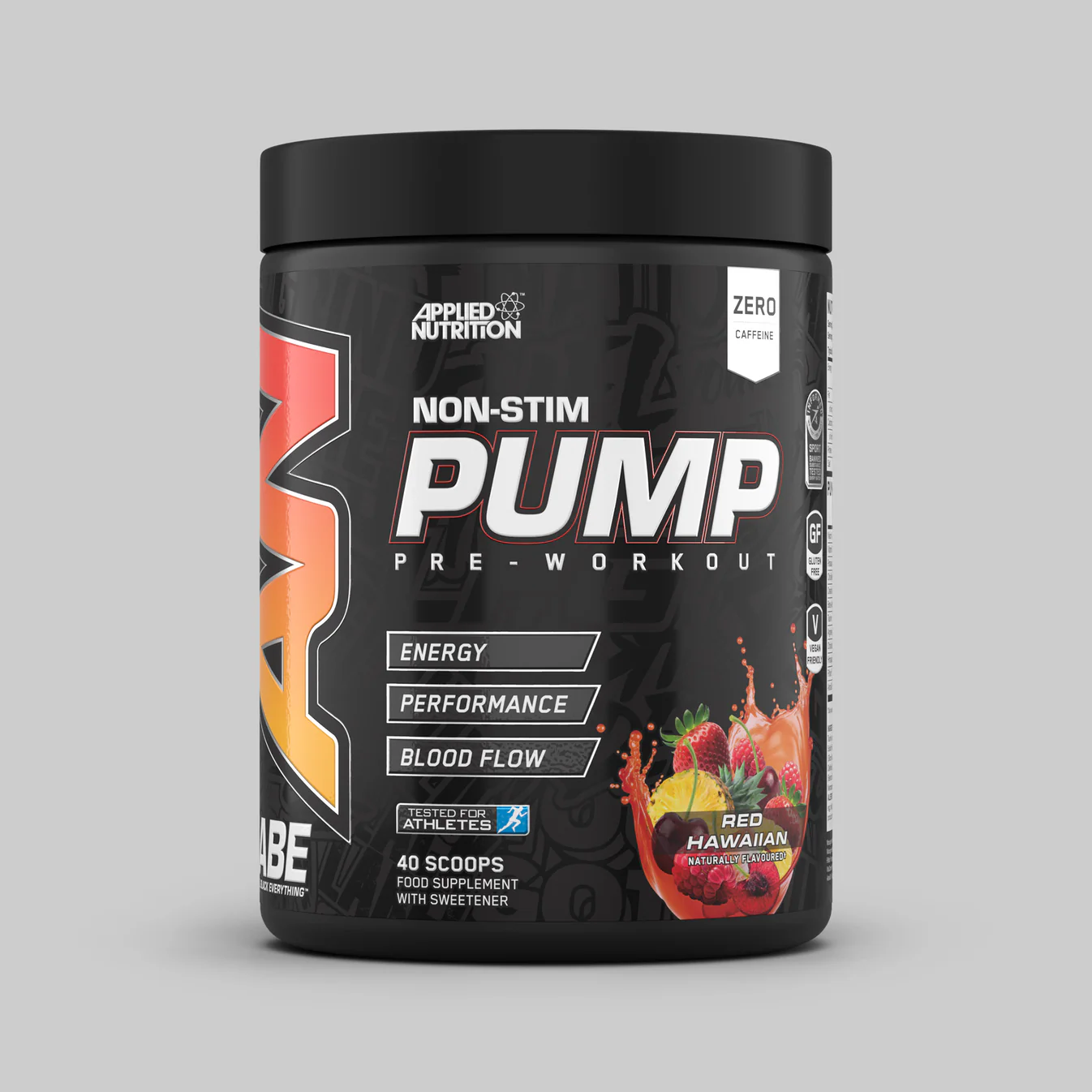 Applied Nutrition - ABE PUMP Zero Stim Free Pre-Workout 500g 3 applied nutrition abe pump non stim red hawaiian